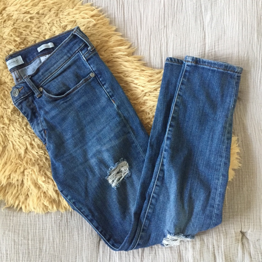 Banana Republic Distressed Jeans